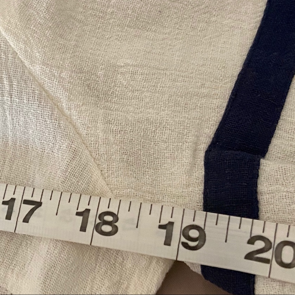 Nautical White & Navy button-up pocket dress * BTQ - Picture 5 of 5